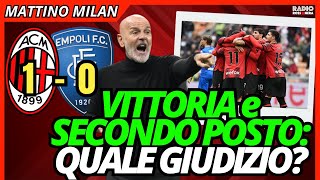 VITTORIA E SECONDO POSTO. QUALE GIUDIZIO? | Mattino Milan