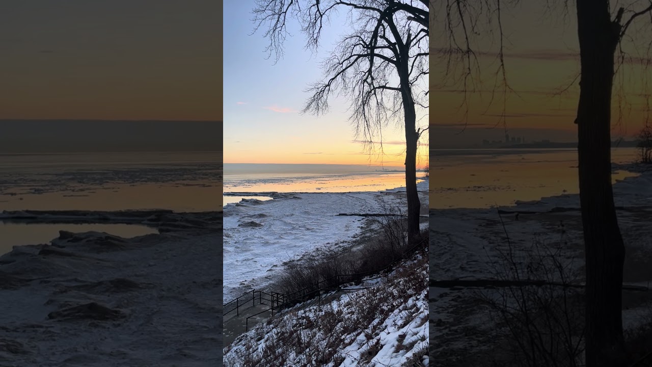 Lake Erie Sunrise Winter Relaxation 