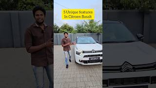 5 Unique Features Of Citroen Basalt #citroenbasalt #basalt