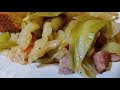 How to make delicious Steamed Cabbage with Smoked Sausage| Cabbage recipe