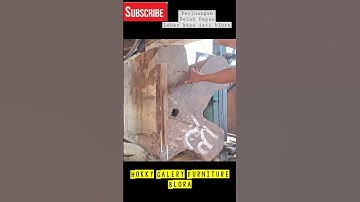 Begitu Susah!!! belah kayu jati besar untuk meja solid kayu jati perhutani blora#shorts