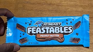 Mr.beast Feastables - Peanut Butter Chocolate Candy Bar - Full Review