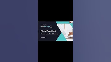 Creating Your Own Private AI Assistant! Using Open Source Tools Shorts