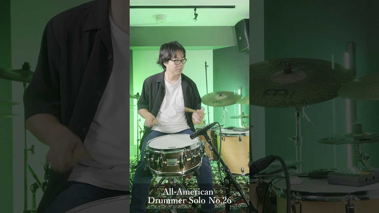 The All American Drummer Solo No,26 #rudiments #drummer #drums #drumming