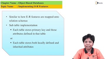 Implementing OR Features- Object Based Databases - Database Management System