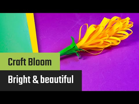 WOW! Make a Beautiful Paper Flower Without Glue – Just Tape!