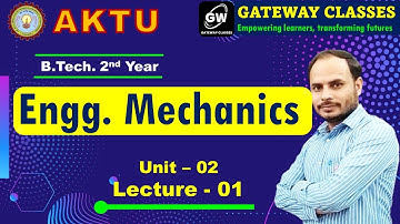 Lec-1 I Unit-2 I Engg. Mechanics I Mechanical Engg. 4th Sem I by M.S.Tomar sir
