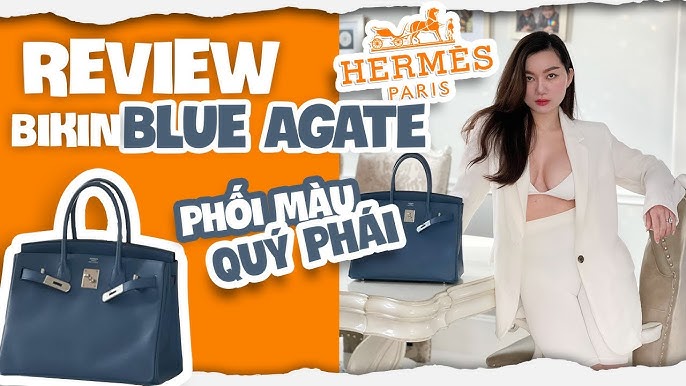 Unboxing Hermes Birkin 30cm Bleu Agate Clemence PHW 2017 