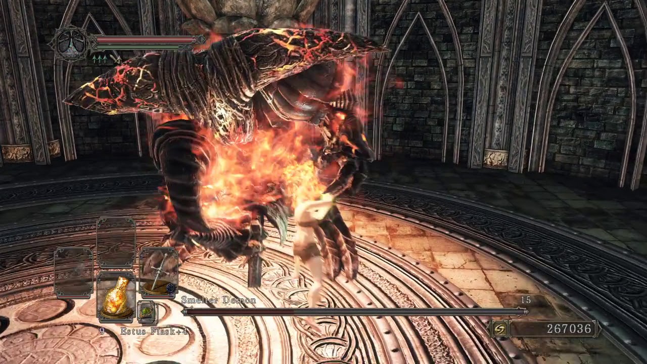 Dark Souls 2 SL1 CoC Smelter Demon No Rolling/Blocking/Parrying