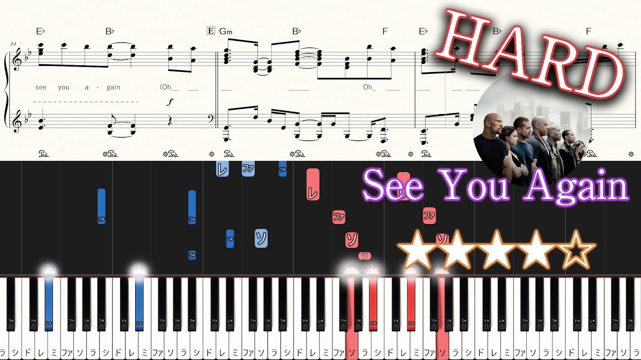 See You Again ft. Charlie Puth - Wiz Khalifa - Hard Piano Tutorial + Sheets【Piano Arrangement】