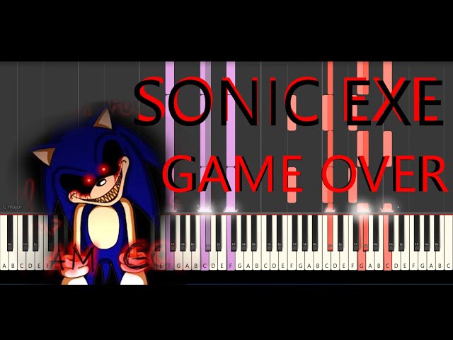 SONIC.EXE THEME - EASY Piano Tutorial 
