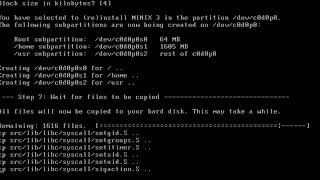 How To Install MINIX