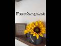 Easy summer arrangement in a thrifted jar🌻#Summer #homedecor #sunflower #diy #upcycle #thriftflip