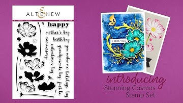 Altenew Stamps Intro - Stunning Cosmos