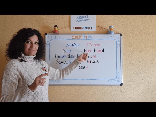 SOUNDS👂IN4️⃣#9: Pronunciación diphthongs /eə, ɪə, ʊə/➡️AIR, EAR, tOUR.