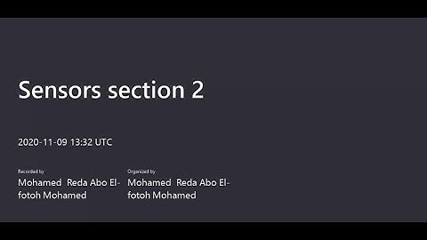 Lec2: Static Characteristics of Sensors