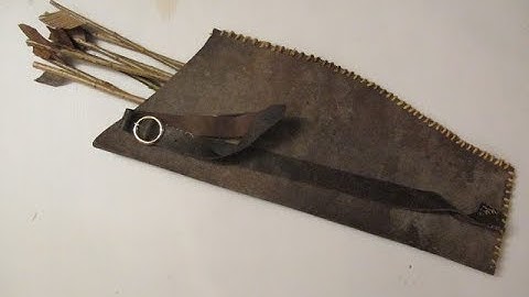 how to make a quiver for your fantasy costume tutorial