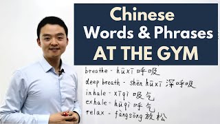 Learn Chinese Vocabulary Words and Phrases for Exercising at the Gym Exercise in Chinese