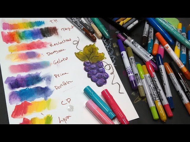 Video: Tim Holtz Distress Crayons Versus Crayola Slick Stix - Kim Dellow