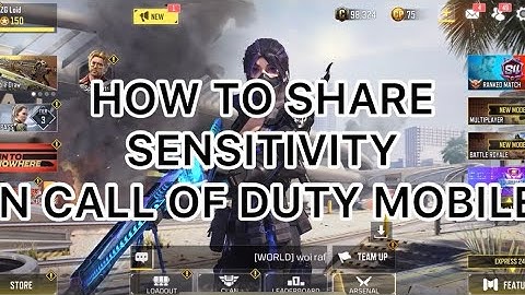 HOW TO SHARE SENSITIVITY IN CODM