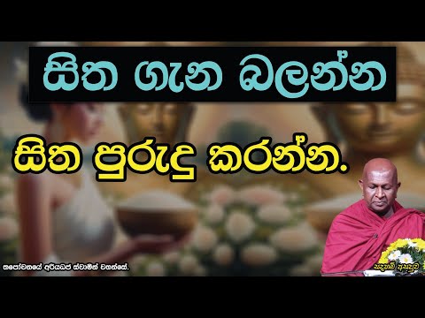 සිත ගැන බලන්න සිත පුරුදු කරන්න.852පූජ්‍ය තපෝවනයේ අරියධජ හිමි