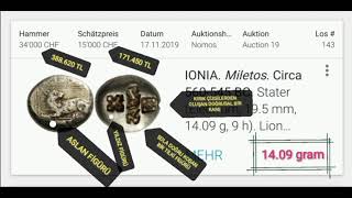 sikke fiyatları | 34.000 CHF miletos sikkesi inceleme ve analizi
