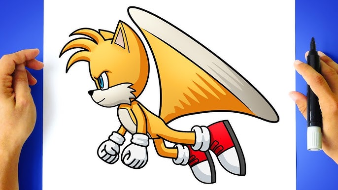Como Desenhar Tails - Sonic 2 