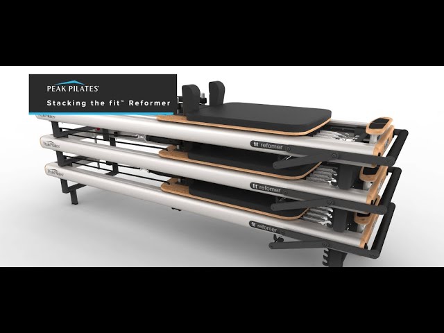 Stacking the fit™ Reformer by Peak Pilates® 