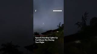 SpaceX Starship Lights Up Caribbean Sky During Test Flight 12 | Firstpost News