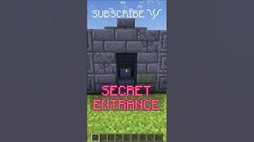 Shoot the side of a slab to open a SECRET ENTRANCE!? | Redstone with PsiVolt #minecraft #redstone