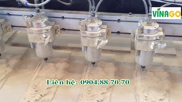 Máy phay khắc gỗ CNC nhiều đầu giá rẻ - Vinago: 0904887070