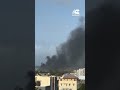 Smoke rises after military helicopter crashes at Somalia airport