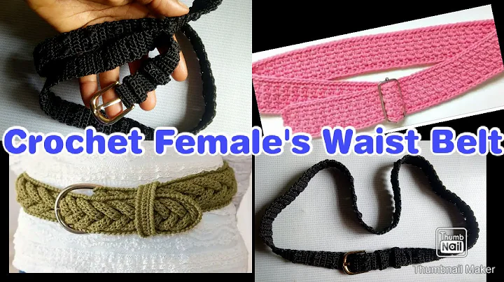 Learn to Crochet a trendy Waist Belt