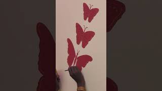 wall stickers for front hall painting design for butterfly 🦋 painting art work ☺️