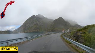 Driving in Norway - Henningsvær To Gimsøystraumen - Lofoten Islands - 4K60