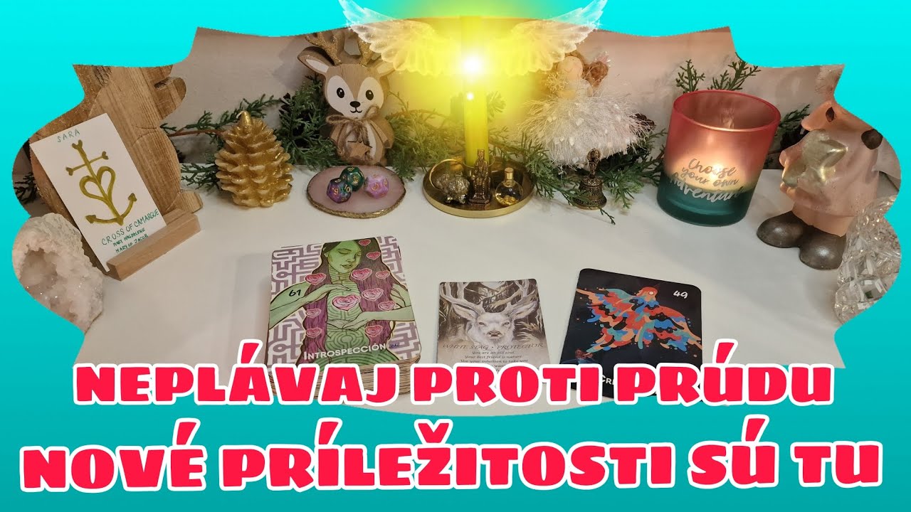 NEPLÁVAJ PROTI PRÚDU, NOVÉ PRÍLEŽITOSTI SÚ TU! 🍀 POŽEHNANIA SÚ OKOLO ✨️👼❤️ #vykladkaret #vykladtarot