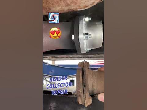 🤯How to repair leaking header collectors.Leaking header gasket repair #
