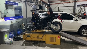 Yamaha 2022 R1M final Dyno Run (173 Max Power with only a custom link pipe)