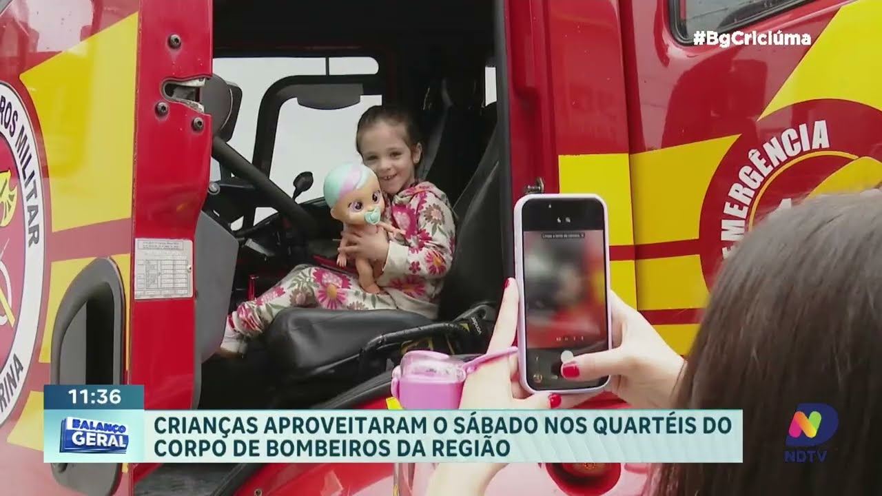 Dia das crianças tem programação especial nos quartéis dos bombeiros