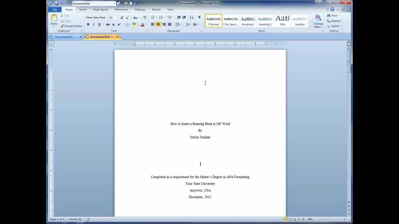 how to write an essay title page