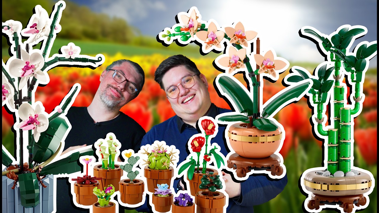 Lego Blumen unter der Lupe: schönem Ergebnis  bei Schnarchigem-Bauerlaubnis