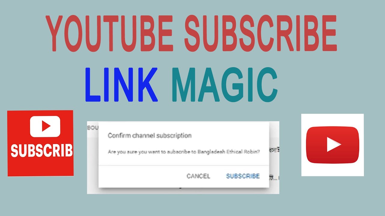 how to make a youtube  subscribe link  || subscribe link  bangla tutorial ||  ইউটিউব  সাবস্ক্রাইব
