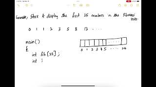89. Program - Fibonacci Series with arrays