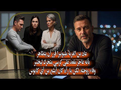 عاد من الغربة مليونيرا فتظاهر بالعجز ليختبر زوجته فكانت الصدمة الكبرى