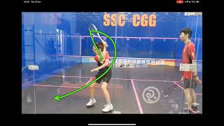 Squash Backhand Swing Analysis for A Junior