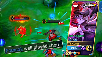 WTF CHOU DAMAGE HACK ONE SHOT ENEMIES 🔥