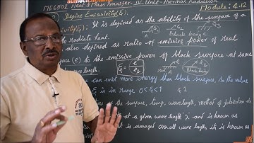 Definition of Emissivity - M 4.12 - Heat & Mass Transfer in Tamil