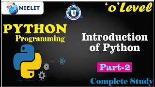 O level | Python programming | M3 R5 | New Syllabus | NIELIT | Part-2 Updated Video By Ratnakar Sir