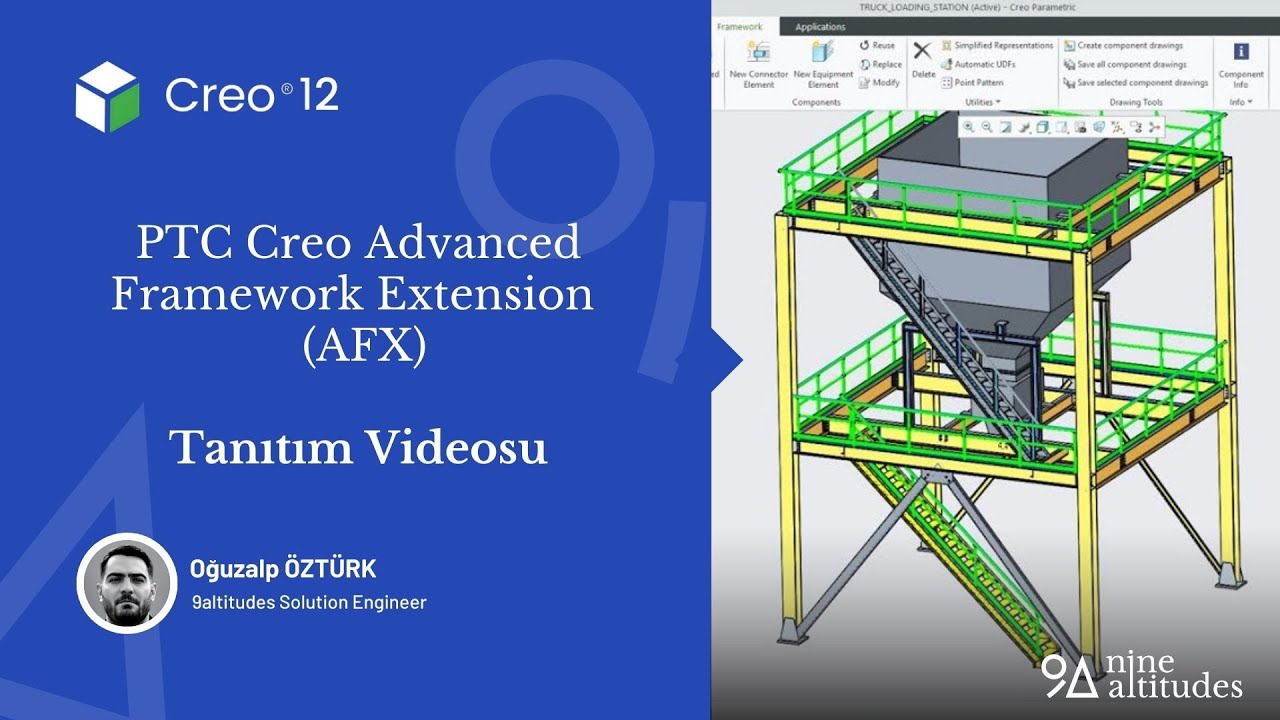 PTC Creo Advanced Framework Extension (AFX) ile Çelik Konstrüksiyon Tasarımı