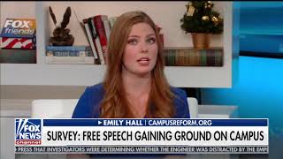 Emily Hall Talks Campus Free Speech Study on Fox News